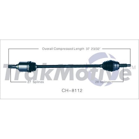 Surtrack Axle Cv Axle Shaft, Ch-8112 CH-8112
